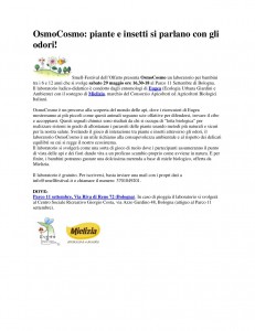 OsmoCosmo  piante e insetti..