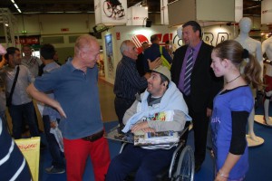 Willy con Ruggero e Bebe Vio